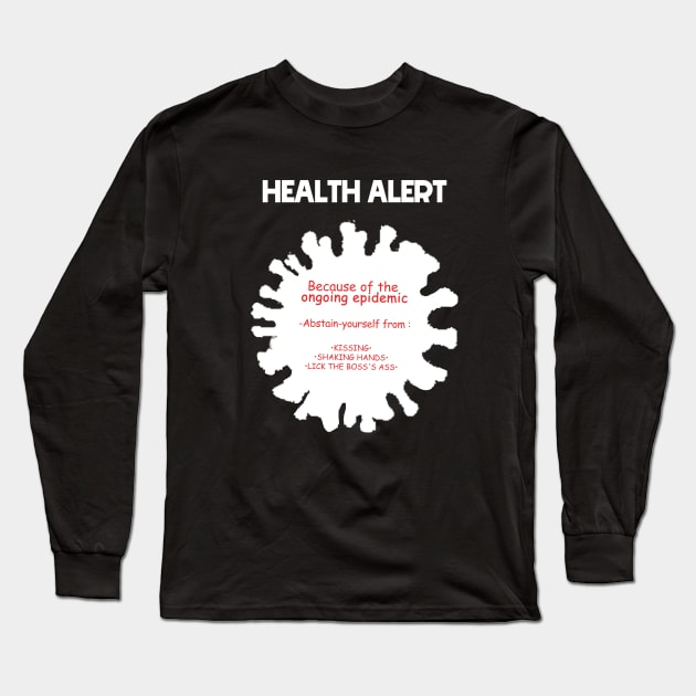 Health alert, coronavirus 2020 Long Sleeve T-Shirt by misoukill